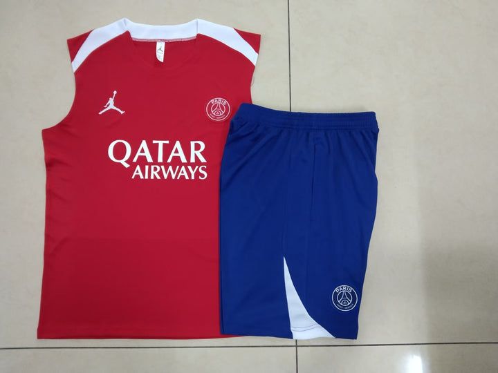 Kit Regata PSG 24/25 - Vermelho/Azul Cobalto/Branco