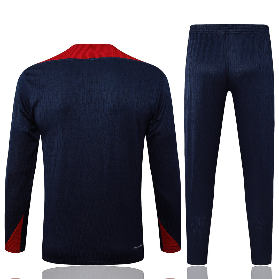 Conjunto Treino Inglaterra 24/25 - Azul Marinho/Vermelho