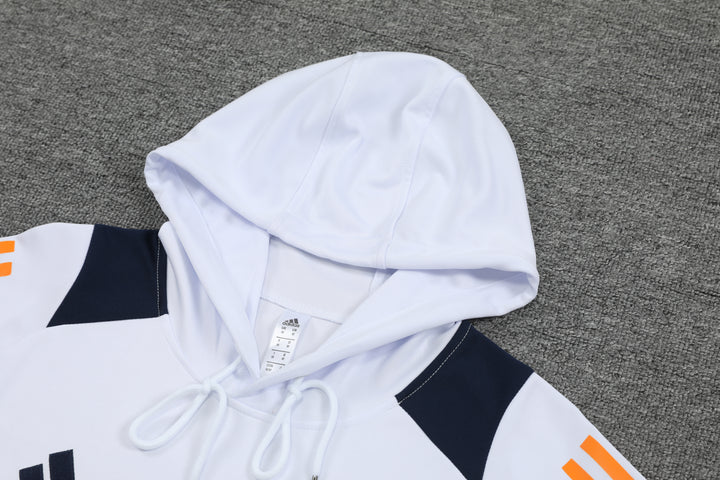 Conjunto Real Madrid 2024/25 Branco - Capuz