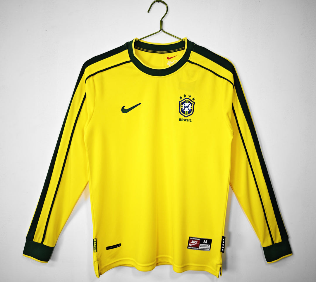 Camisa Retrô Brasil 1998 - Manga Longa