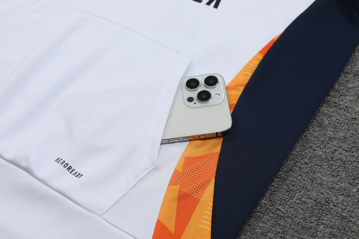 Conjunto Real Madrid 2024/25 Branco - Capuz