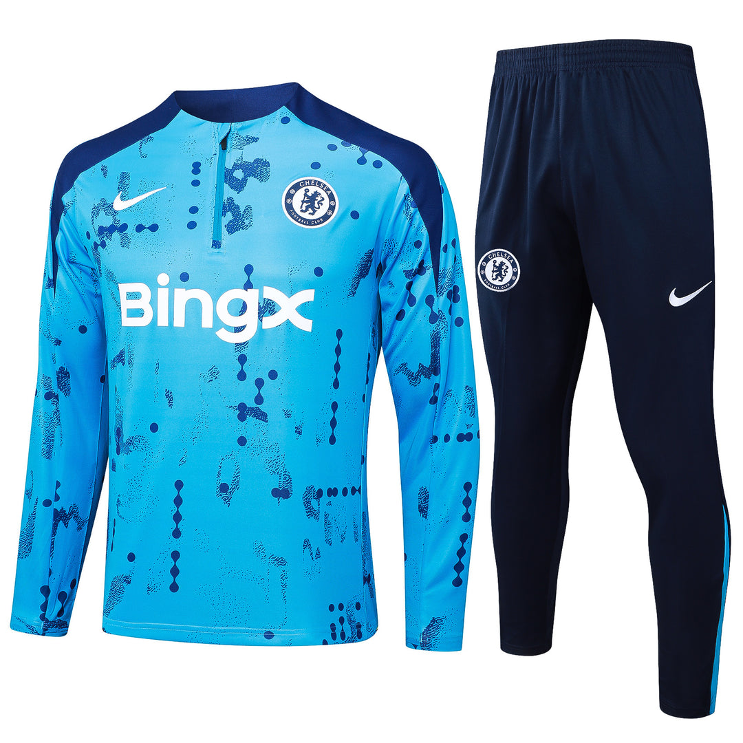 Conjunto Treino Chelsea 24/25 - Azul Claro/Azul Marinho