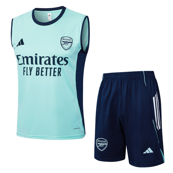 Kit Regata Arsenal 25/26 - Verde Água/Azul Marinho
