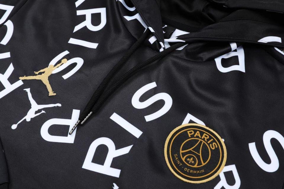 Conjunto PSG Preto/Branco - Capuz