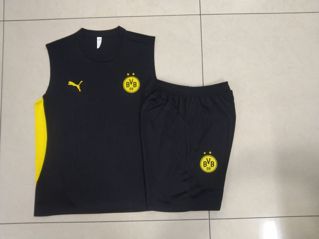 Kit Regata Borussia Dortmund 24/25 - Preto/Amarelo