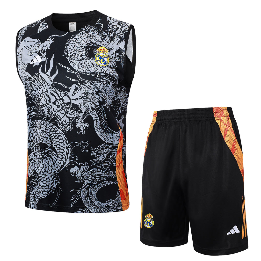 Kit Regata Real Madrid  24/25 - Preto Dragão