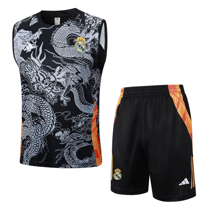Kit Regata Real Madrid  24/25 - Preto Dragão