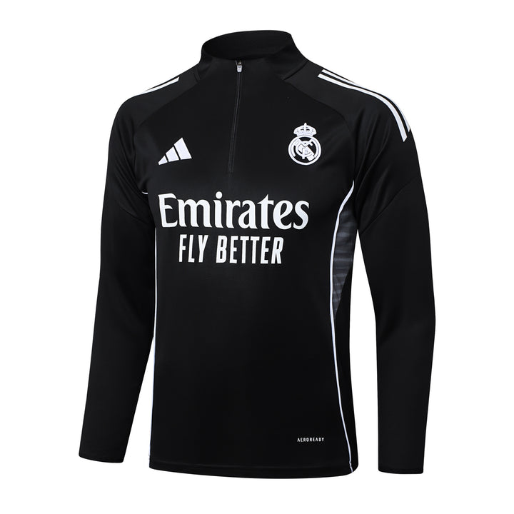 Blusão Real Madrid 2025/26 - Preto/Branco