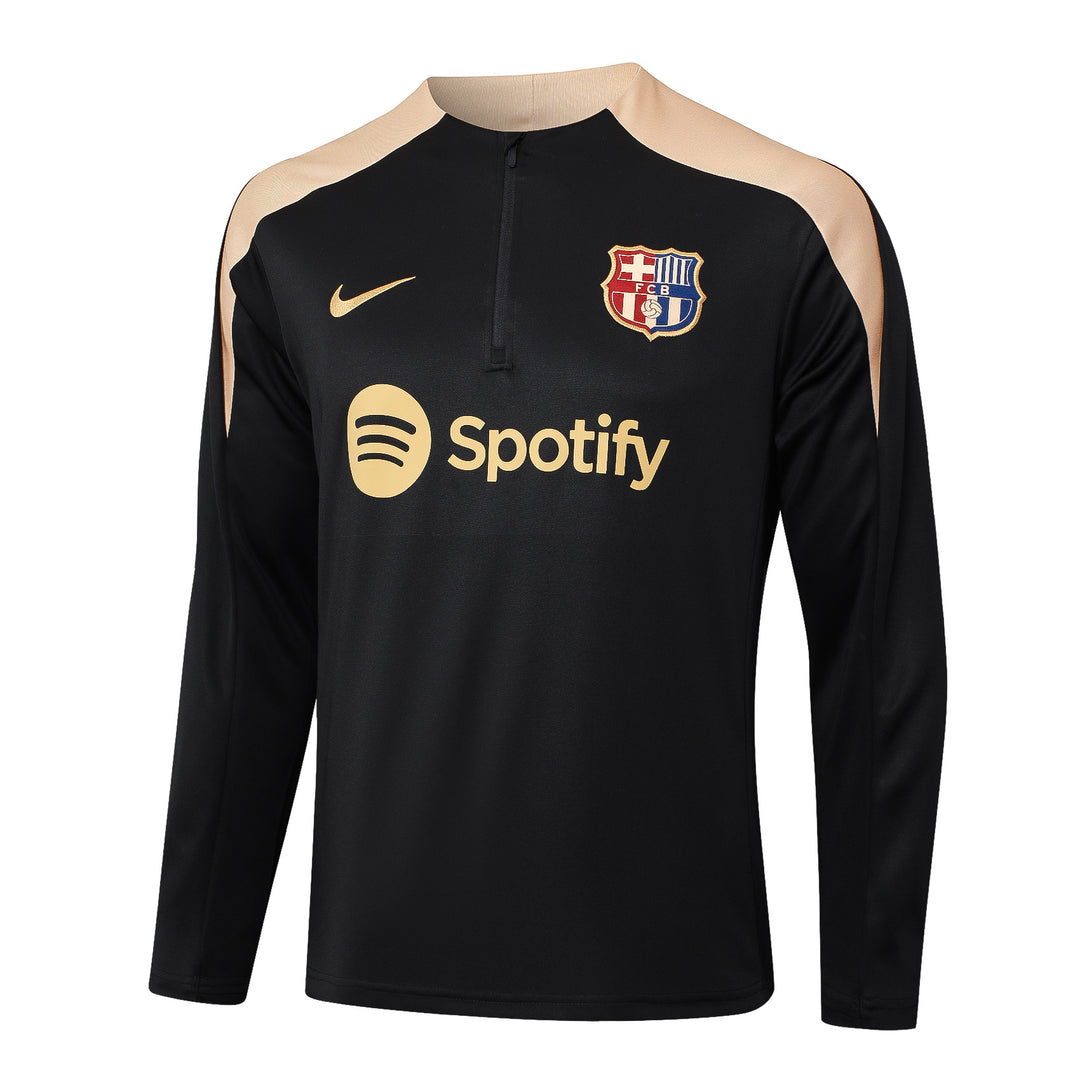 Blusão Barcelona 2025/26 - Preto/Dourado