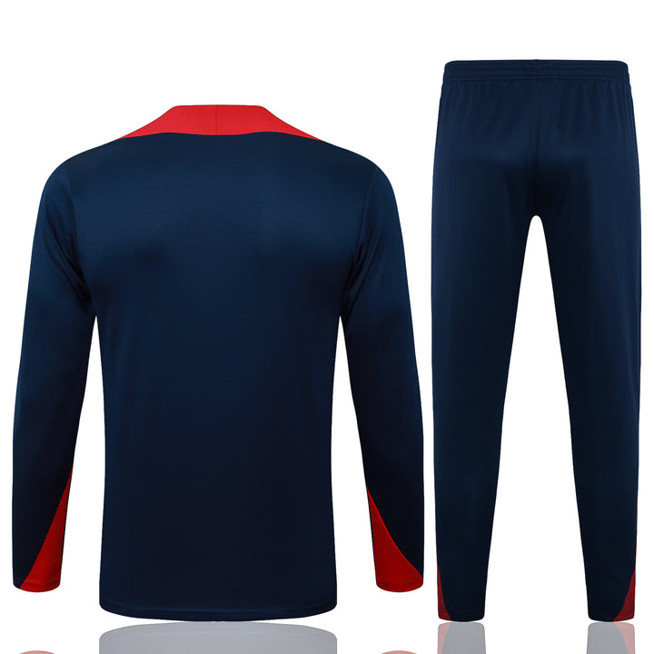 Conjunto Treino PSG 25/26 - Azul Marinho/Vermelho