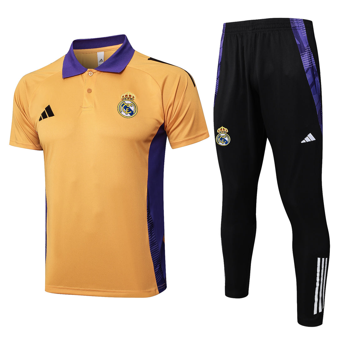 Kit Polo Real Madrid 24/25 - Laranja