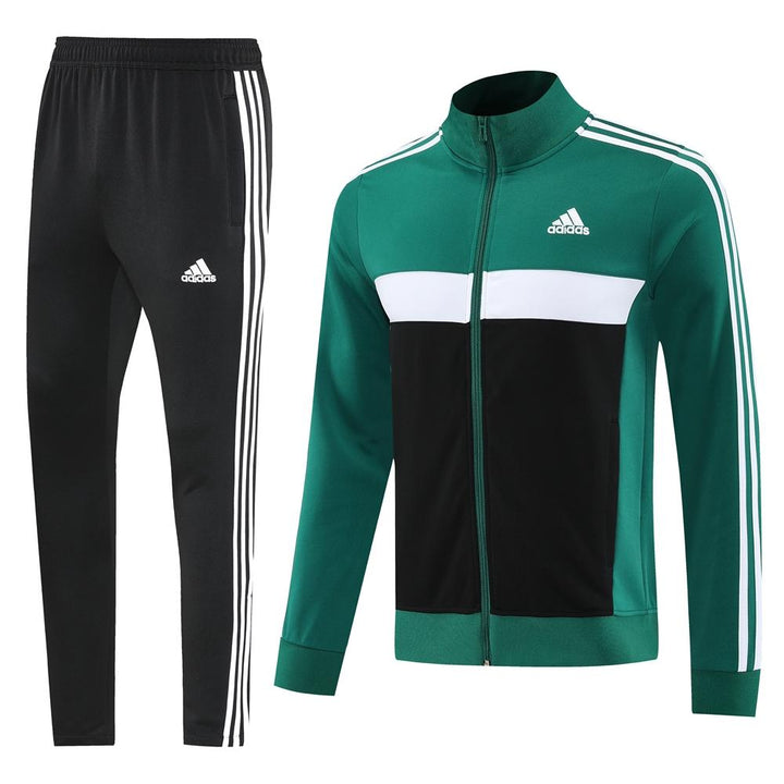 Conjunto Adidas - Preto/Verde Escuro