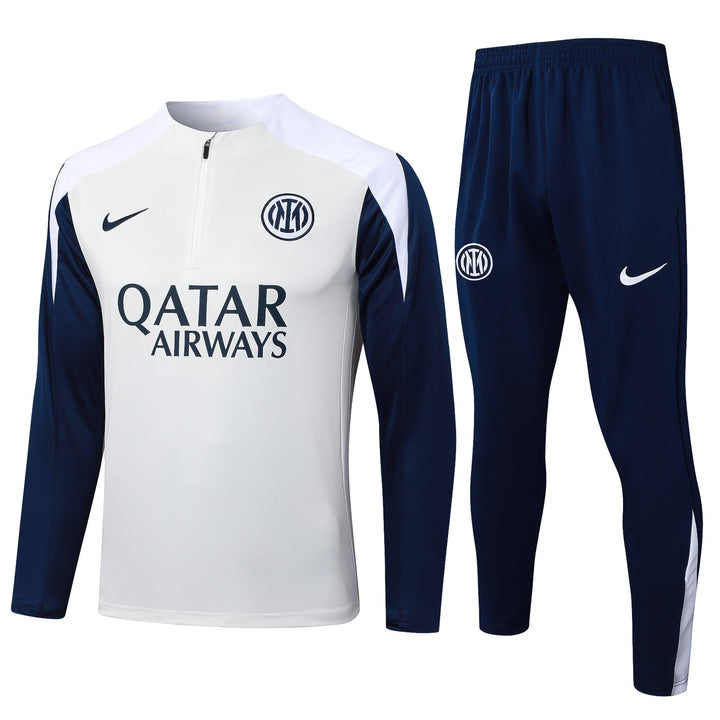 Conjunto Treino Inter de Milão 25/26 - Branco/Azul Marinho