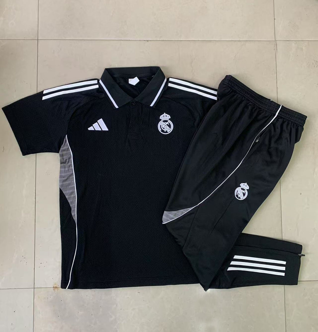 Kit Polo Real Madrid 25/26 - Preto