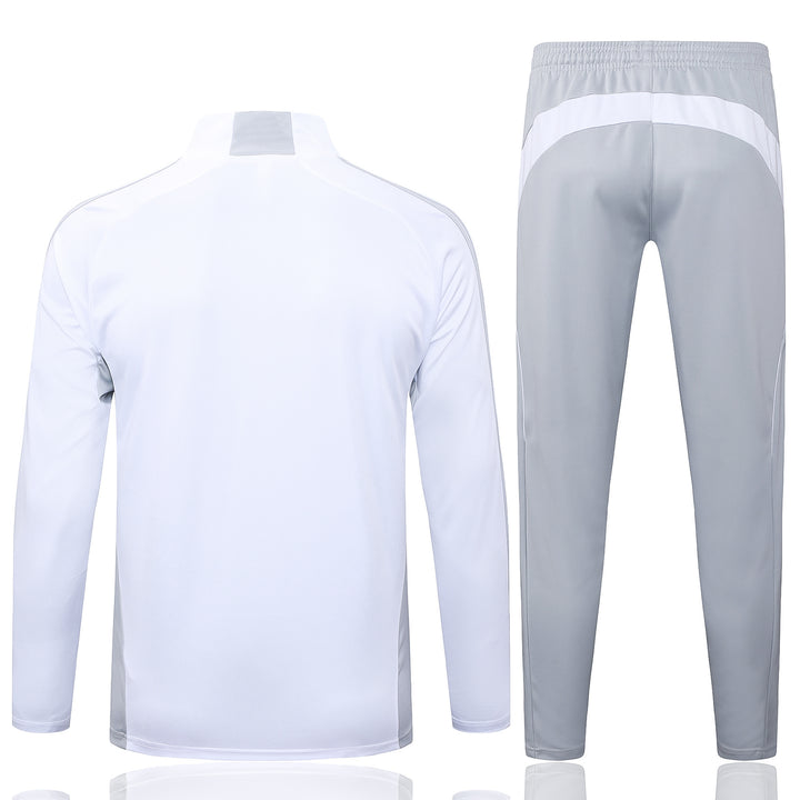 Conjunto Treino Real Madrid 25/26 - Branco/Cinza