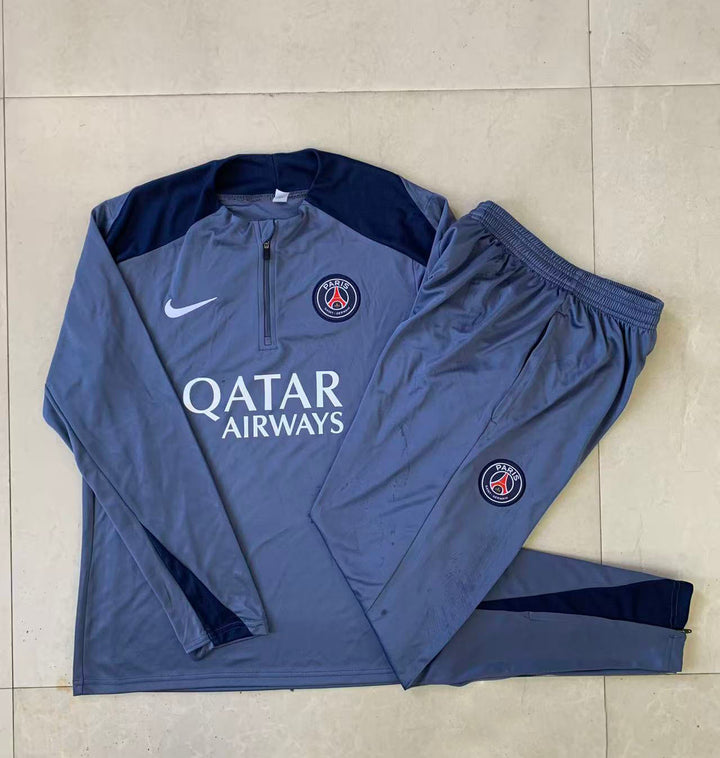 Conjunto Treino PSG 25/26 - Azul Aço/Azul Marinho