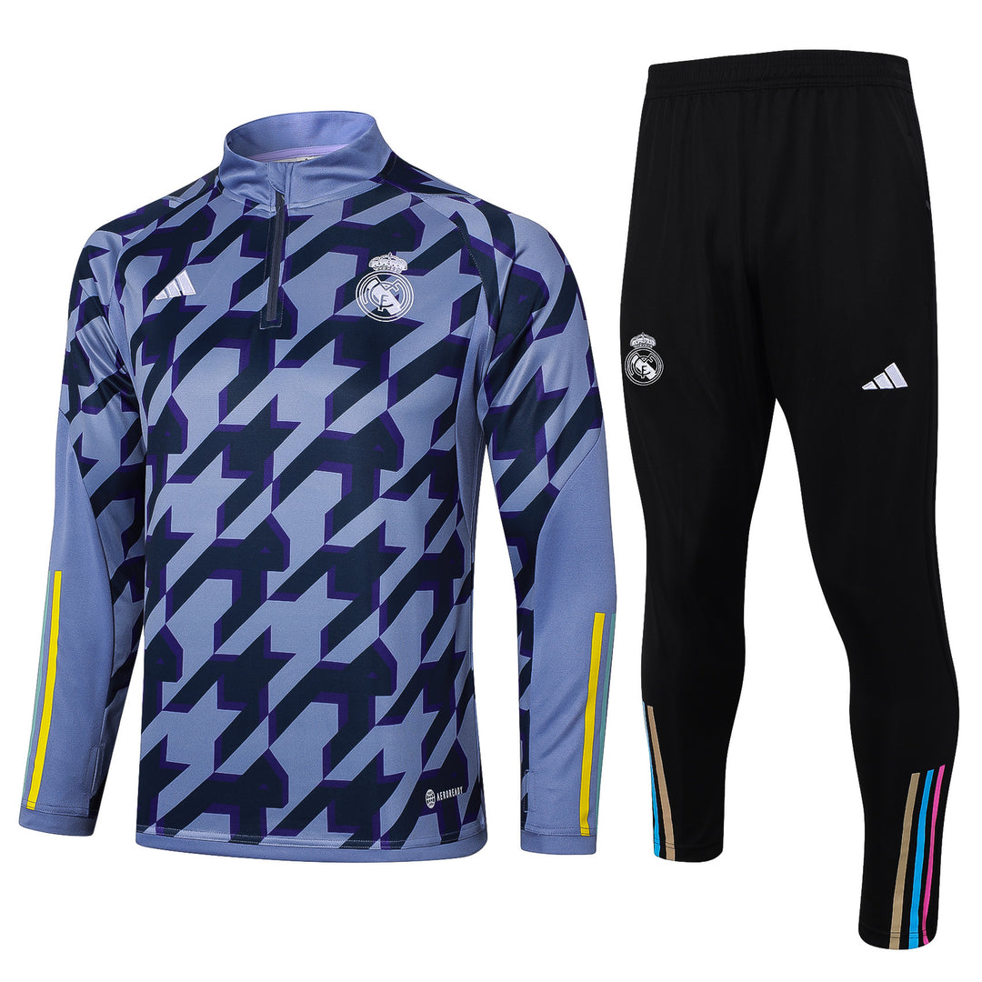 Conjunto Treino Real Madrid 24/25 - Azul Marfim
