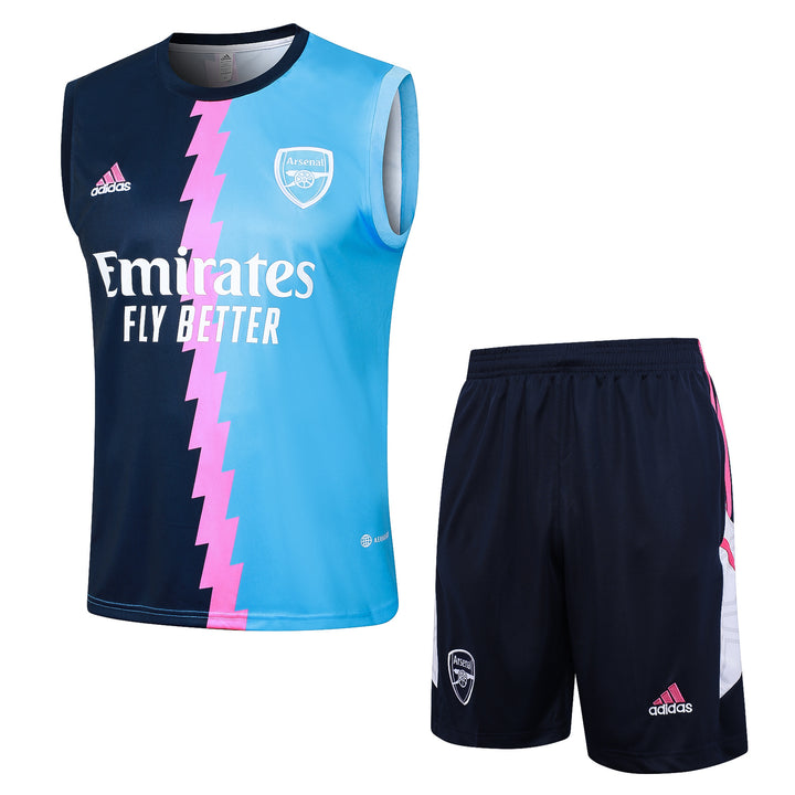 Kit Regata Arsenal 23/24 - Azul Marinho/Azul Bebê/Rosa