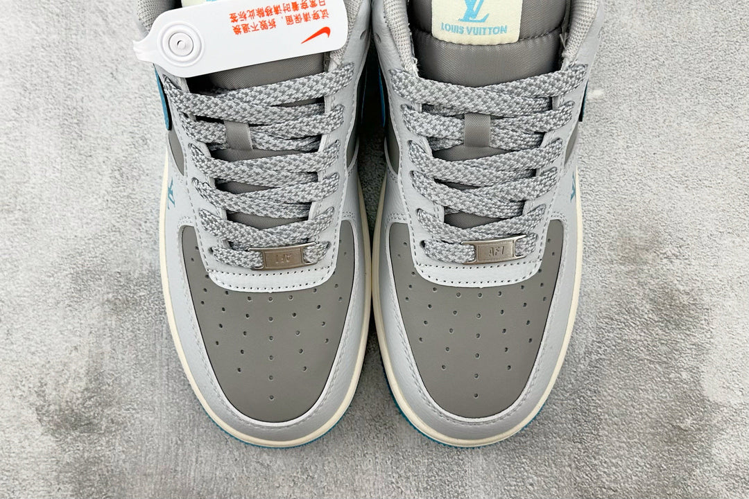 Nike Air Force 1 Louis Vuitton – Azul Claro/Cinza