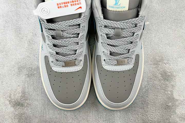 Nike Air Force 1 Louis Vuitton – Azul Claro/Cinza