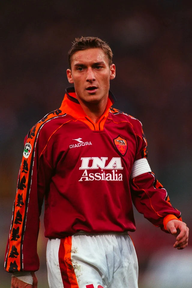 Camisa Retrô Roma 1998/99 Manga longa