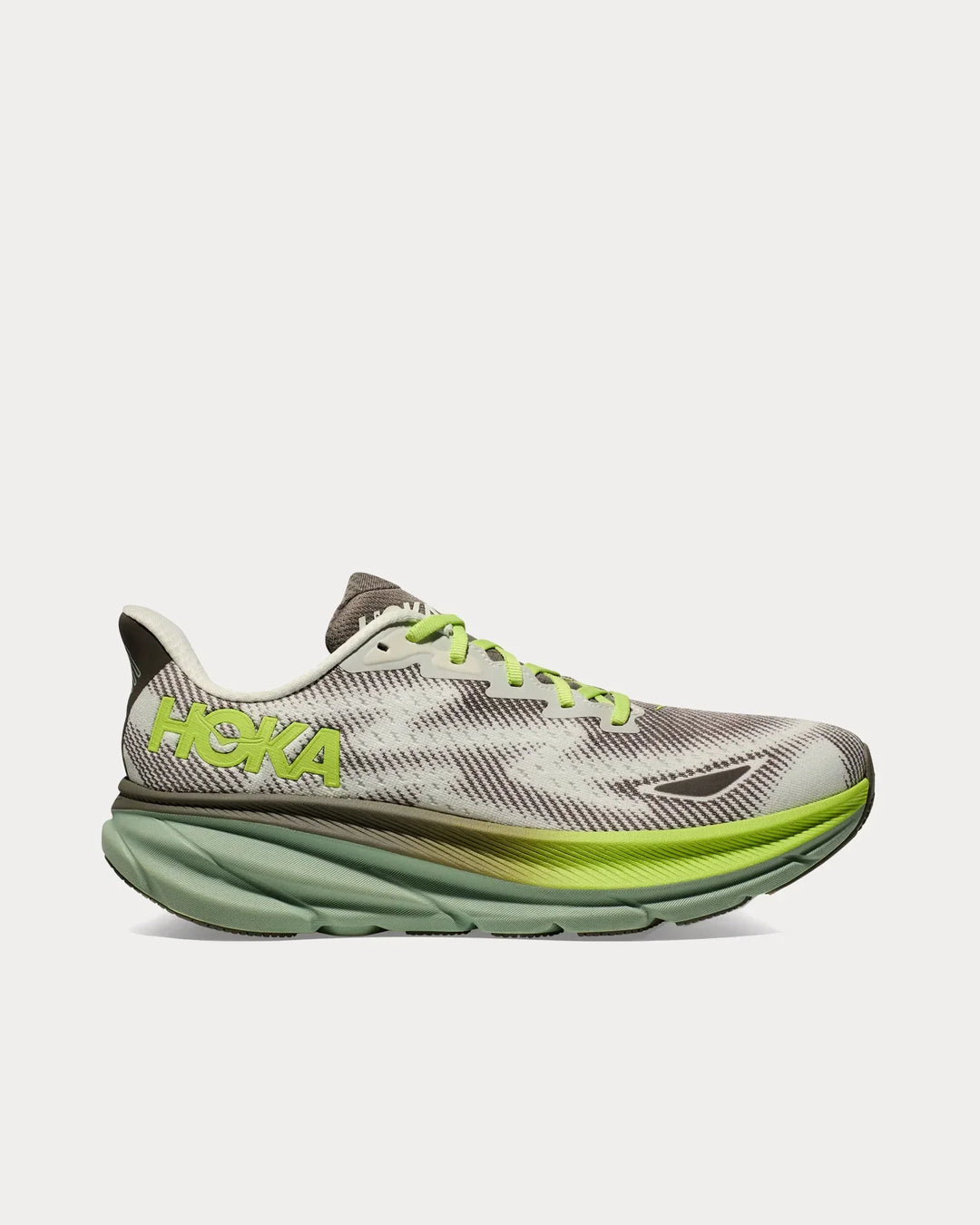Hoka Clifton 9 GTX – Cinza/Verde Claro