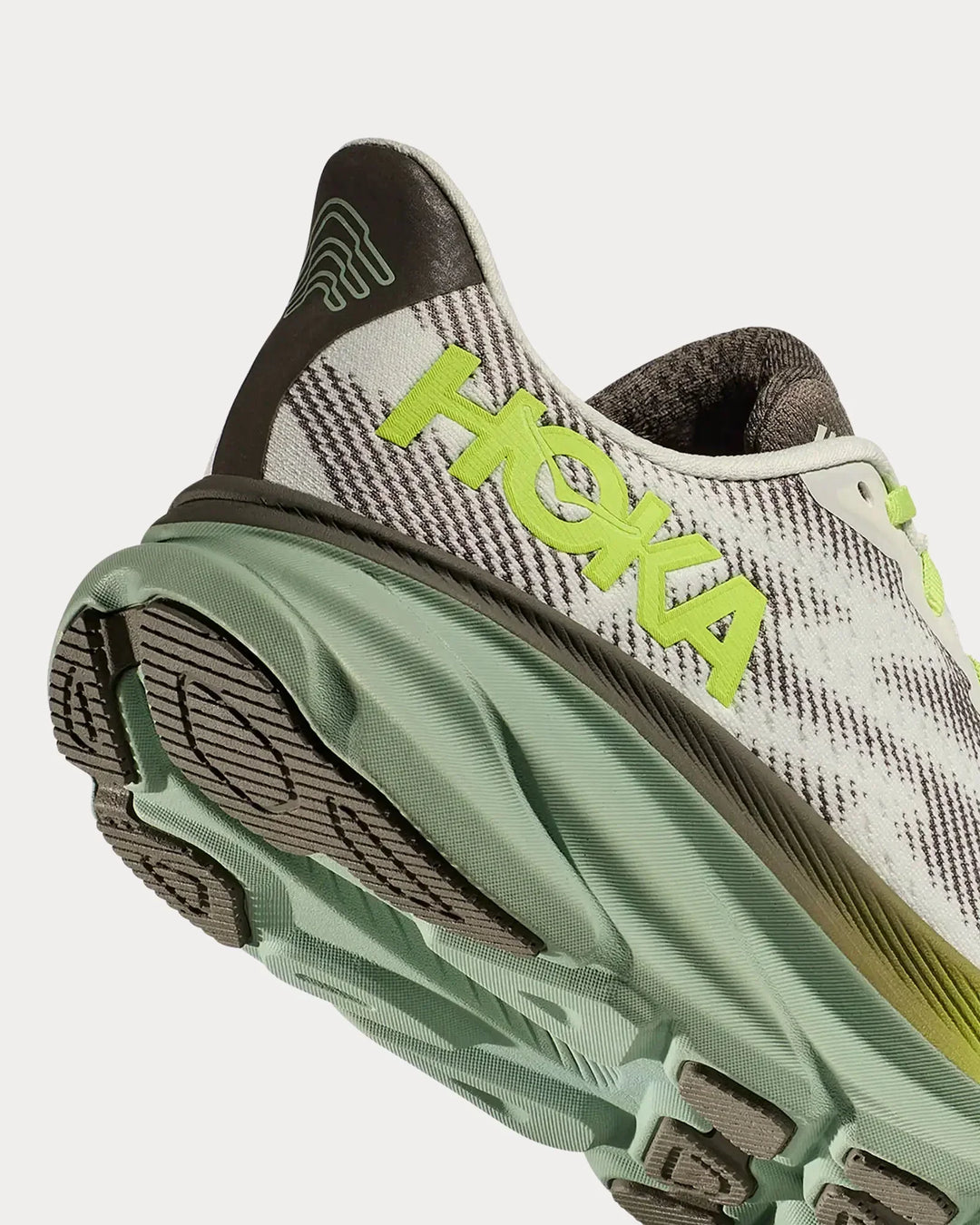 Hoka Clifton 9 GTX – Cinza/Verde Claro