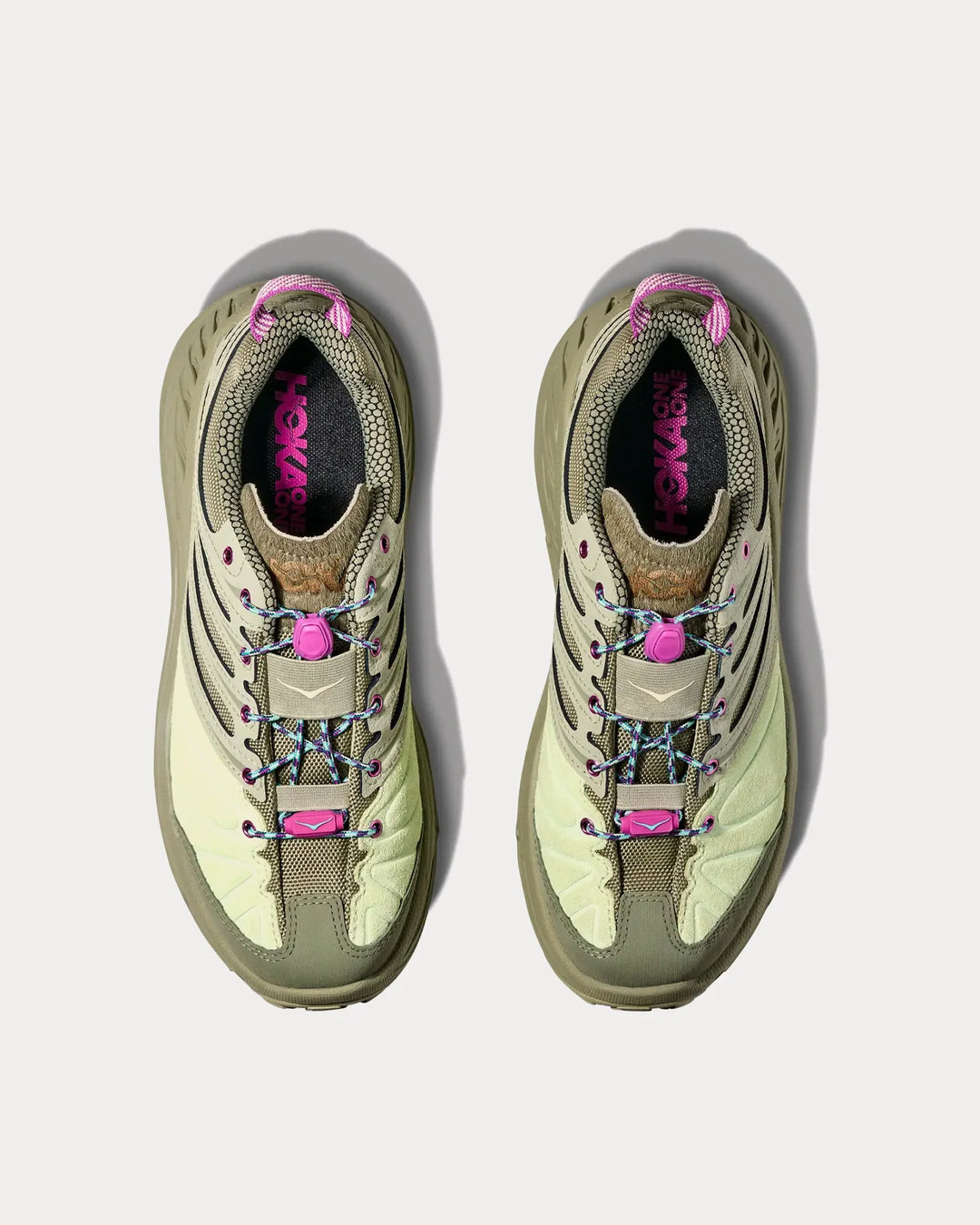 Hoka Elite Terrain System Stinson EVO OG – Verde/Bege Claro