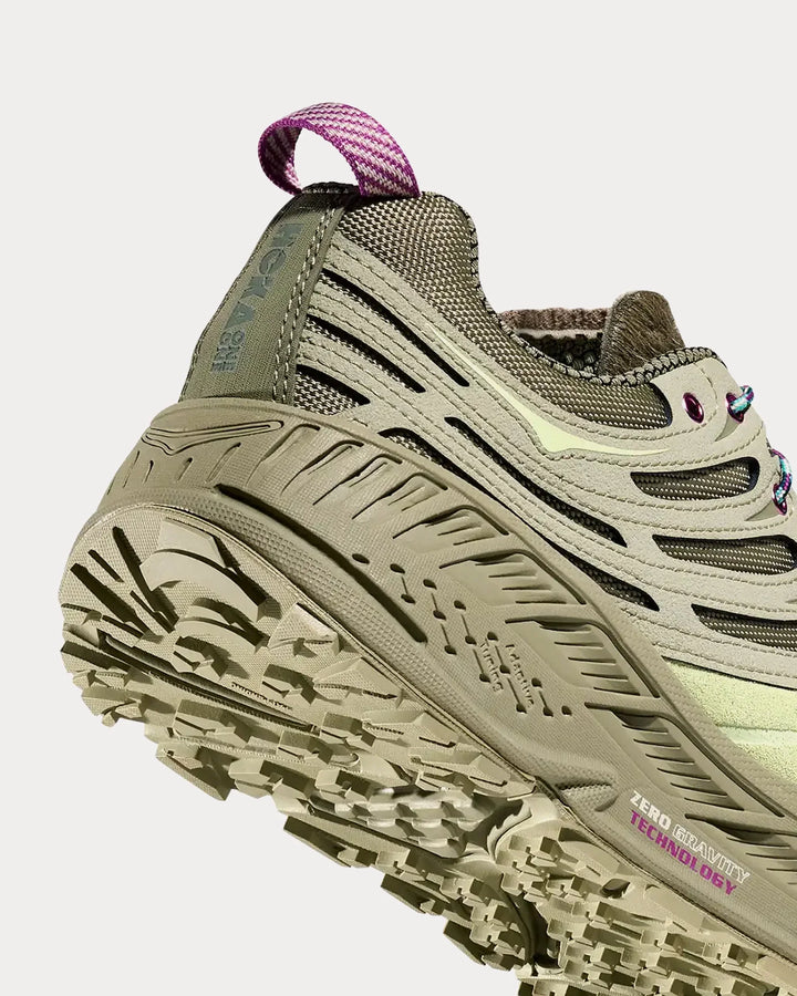 Hoka Elite Terrain System Stinson EVO OG – Verde/Bege Claro