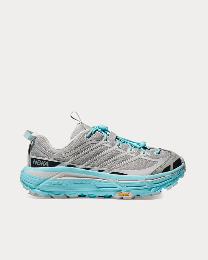 Hoka Mafate Three2 - Cinza Médio/Azul Tiffany