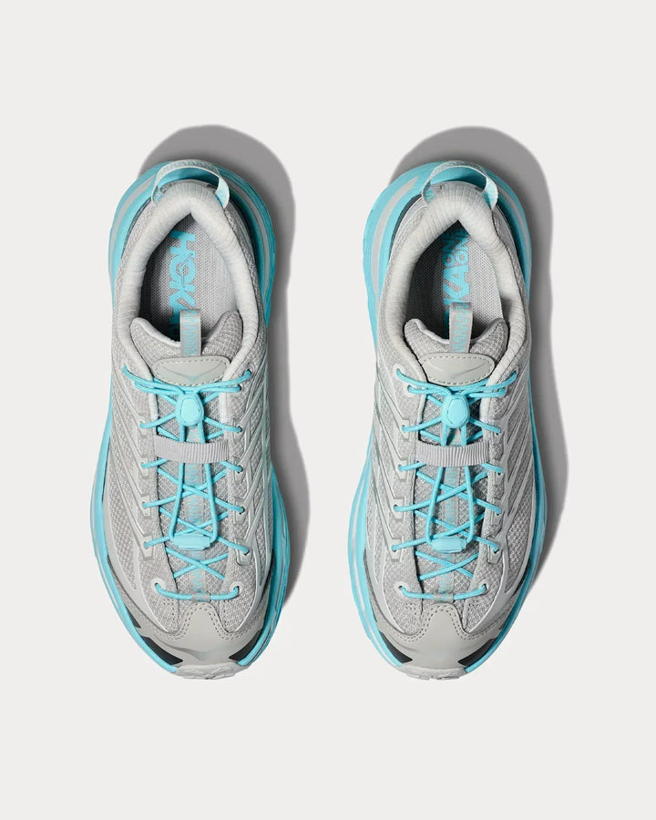 Hoka Mafate Three2 - Cinza Médio/Azul Tiffany