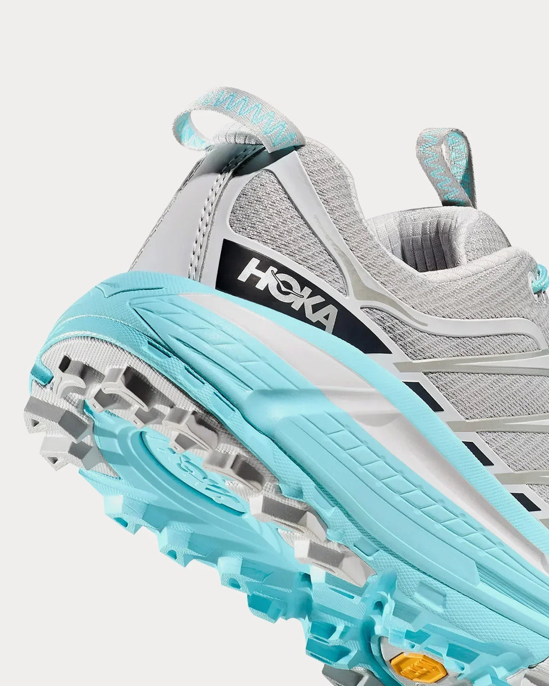 Hoka Mafate Three2 - Cinza Médio/Azul Tiffany