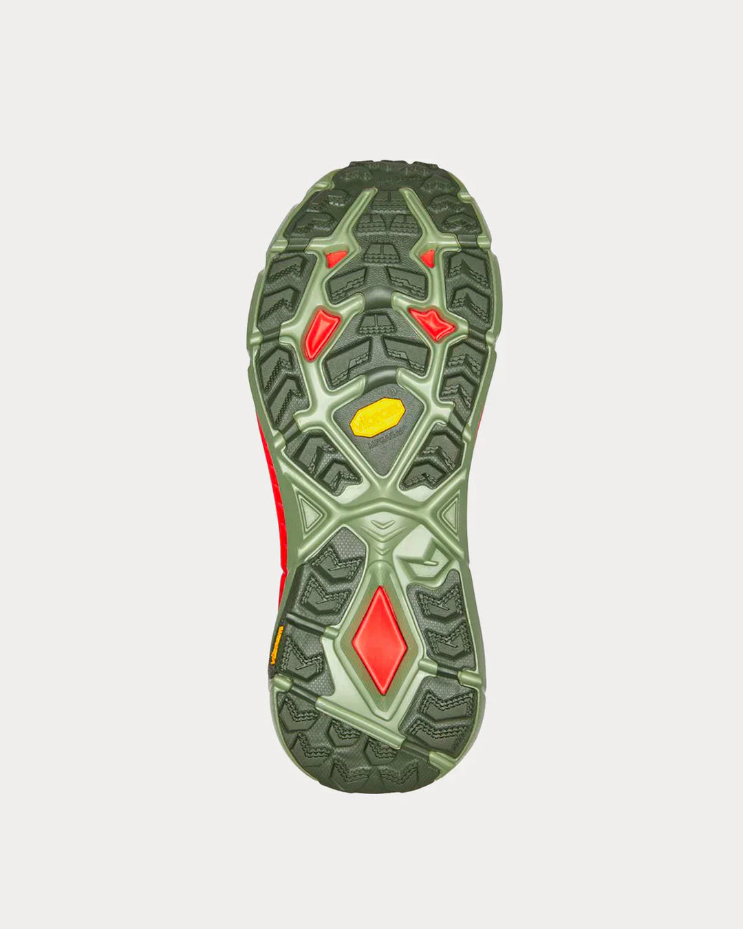 Hoka Mafate Speed 4 - Verde Oliva/Laranja Neon