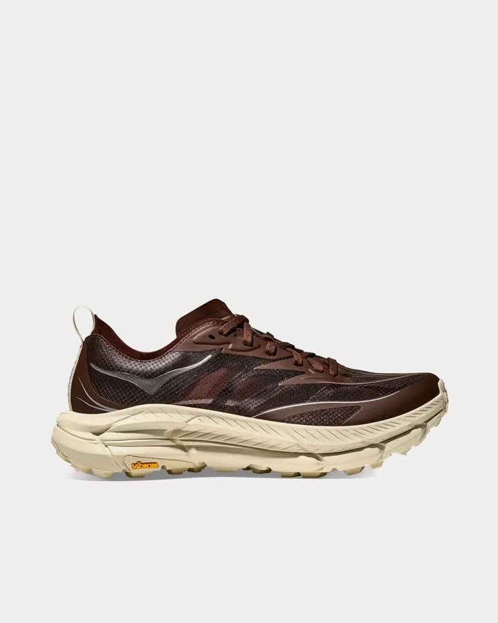 Hoka Mafate Speed 4 Lite - Preto/Marrom Chocolate/Creme