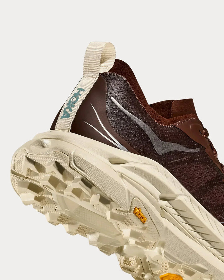 Hoka Mafate Speed 4 Lite - Preto/Marrom Chocolate/Creme