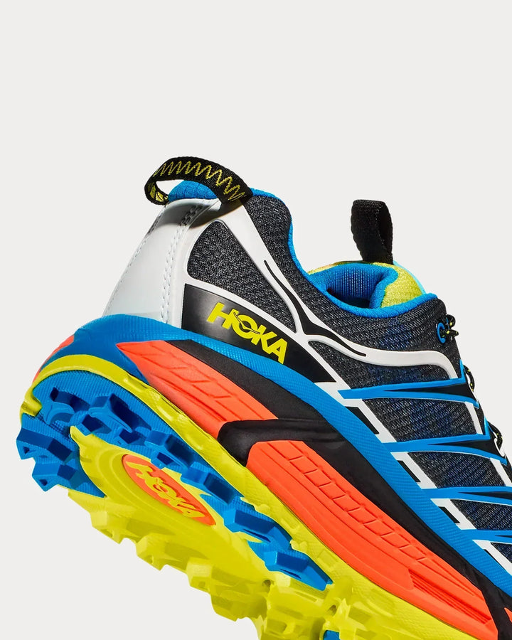 Hoka Mafate Three2 - Preto/Azul Royal/Laranja