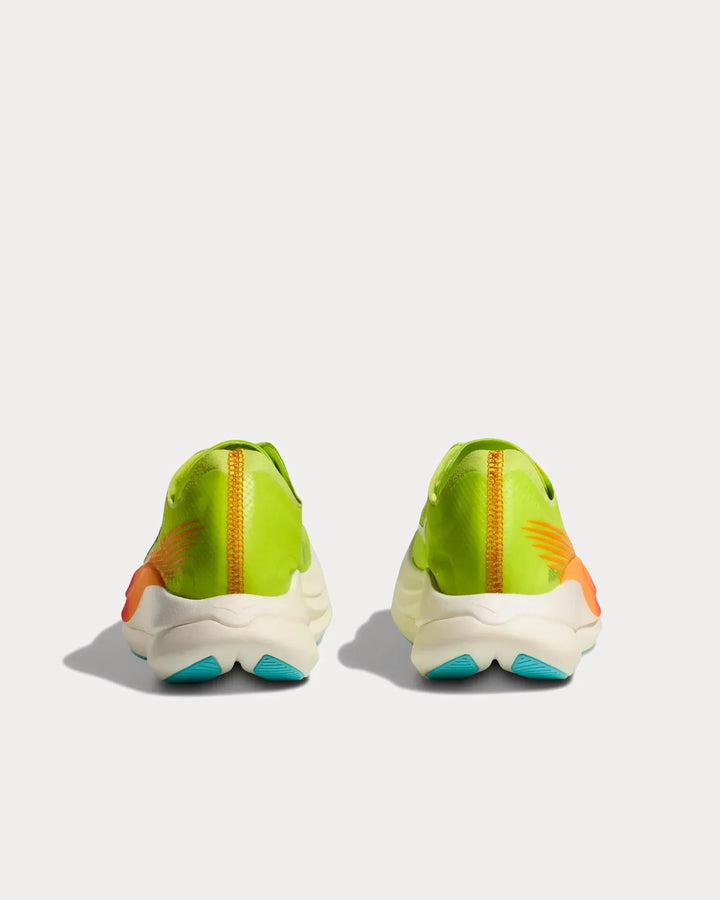 Hoka Rocket X 2 - Amarelo Lima/Laranja Coral/Vermelho