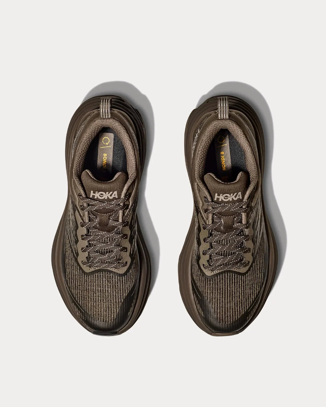 Hoka Bondi 8 Stealth Tech - Castanho escuro/preto