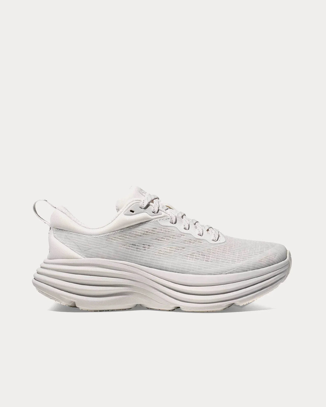 Hoka Bondi 8 Stealth Tech - Branco/Cinza