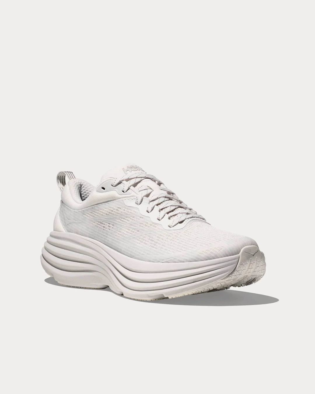 Hoka Bondi 8 Stealth Tech - Branco/Cinza