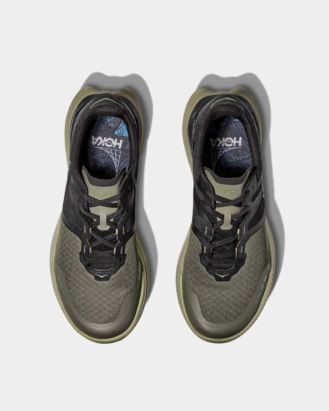 Hoka Transport X - Preto Grafite/Verde Menta