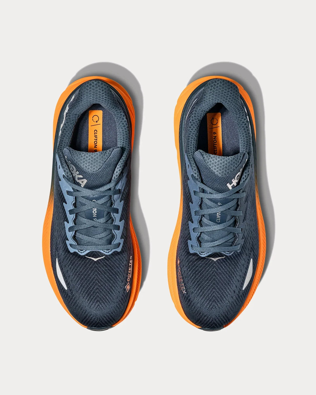Hoka Clifton 9 GTX – Azul Marinho/Laranja