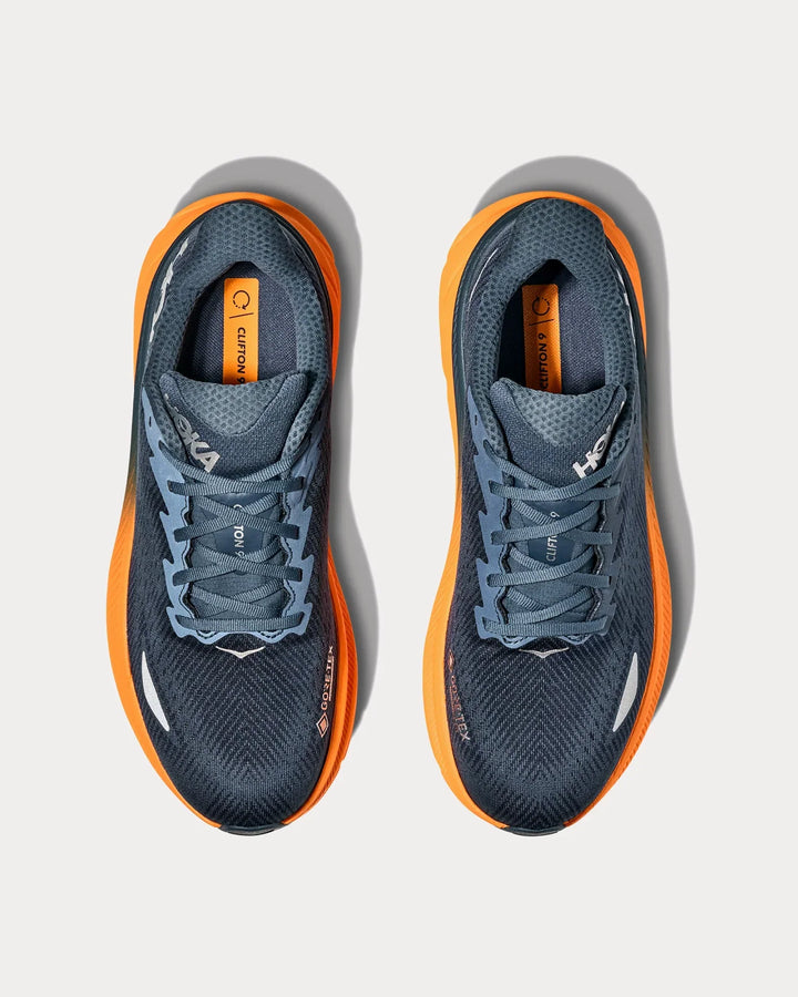 Hoka Clifton 9 GTX – Azul Marinho/Laranja