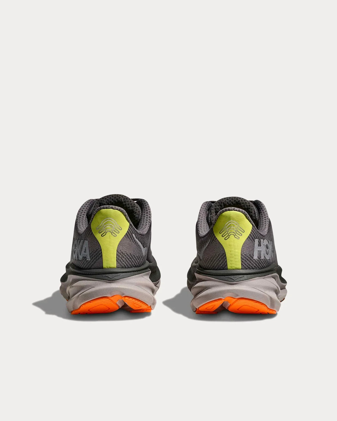 Hoka Clifton 9 GTX - Mescla Cinza/Amarelo Limão/Laranja