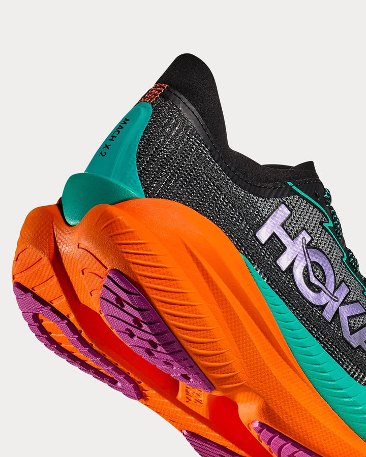 Hoka Mach X 2 – Preto/Azul Claro