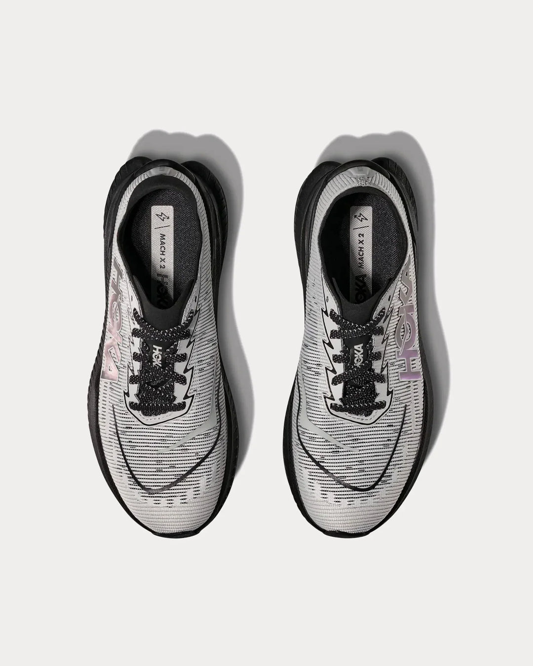 Hoka Mach X 2 – Preto/Bege Claro