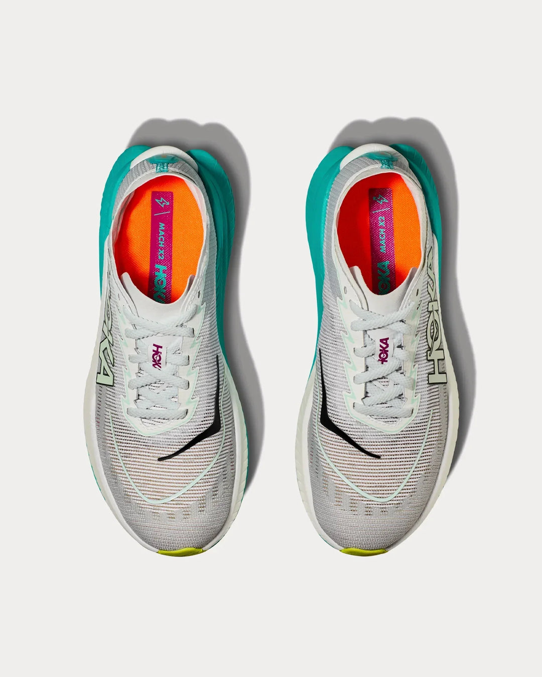 Hoka Mach X 2 – Cinza/Azul Claro