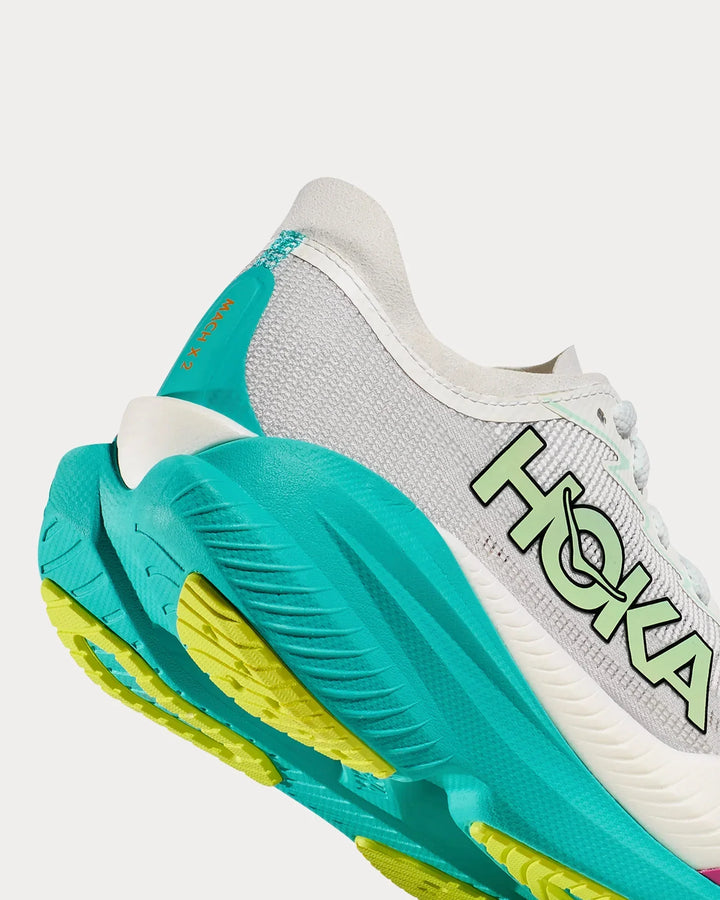 Hoka Mach X 2 – Cinza/Azul Claro