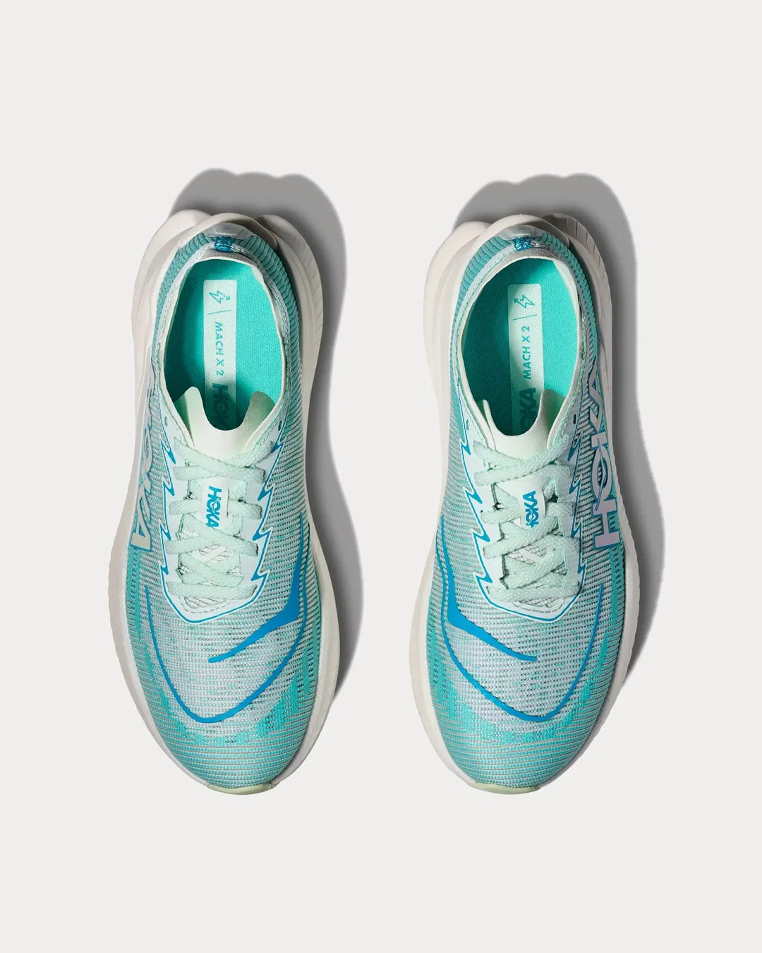 Hoka Mach X 2 – Branco/Azul