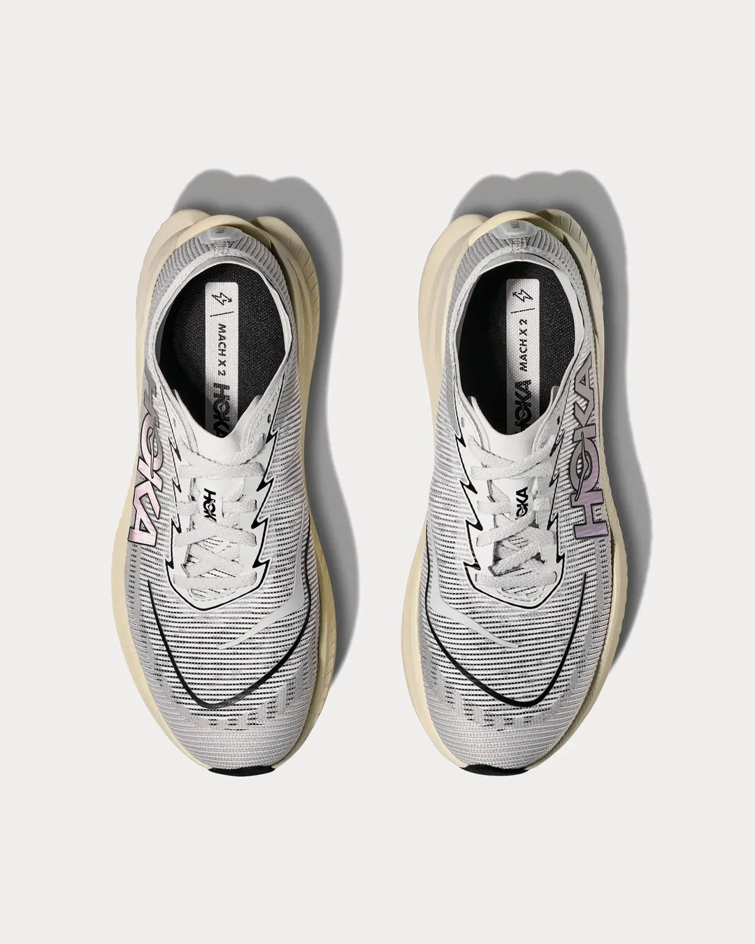 Hoka Mach X 2 – Branco/Cinza